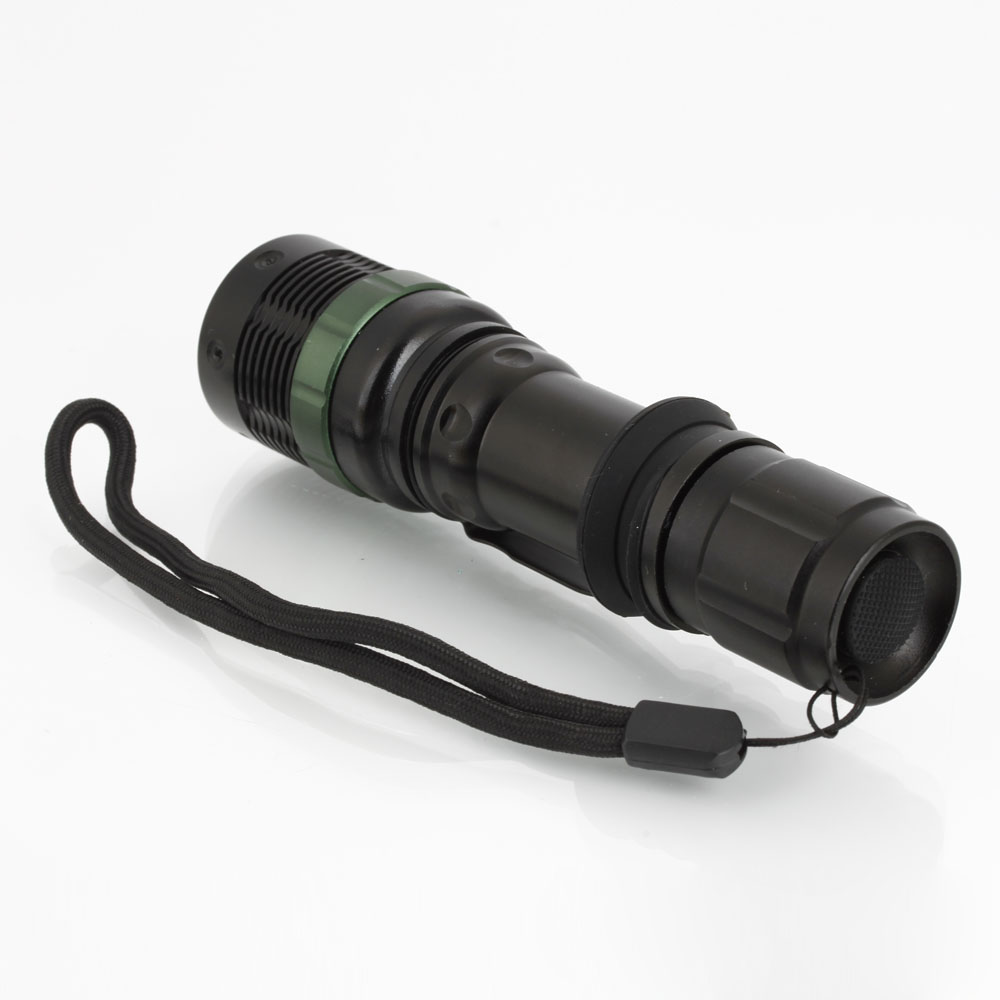 Torches Portable Lighting SA-9 7W Flat Focusing White Light led Flashlight Camping Lamp Black White Color-L