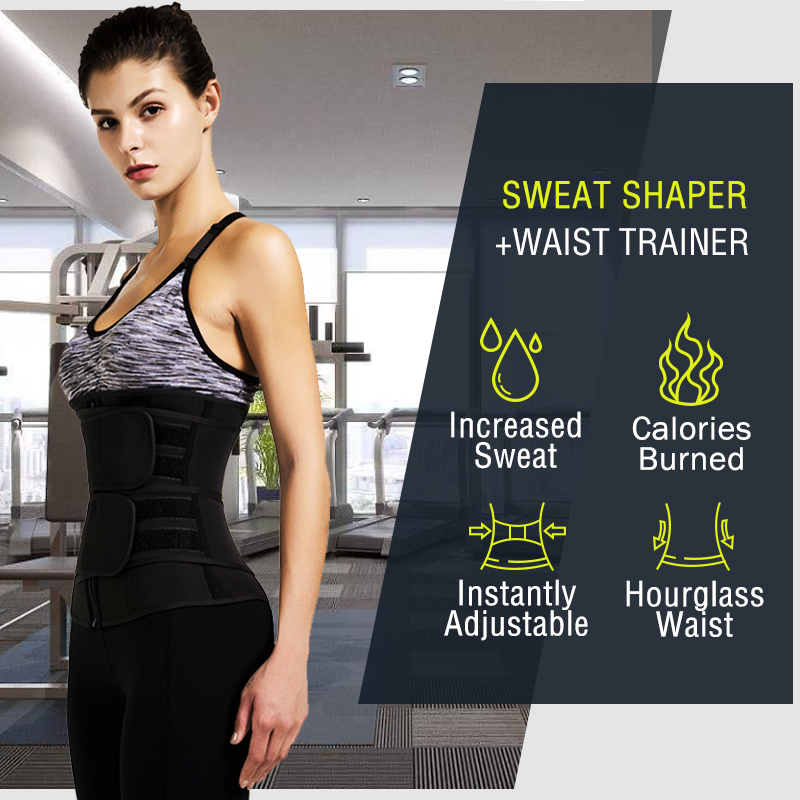 Women Waist Trainer Neoprene Body Shaper Belt Slimming Sheath Belly Reducing Shaper Tummy Sweat Shapewear Workout Shaper Corset T200915