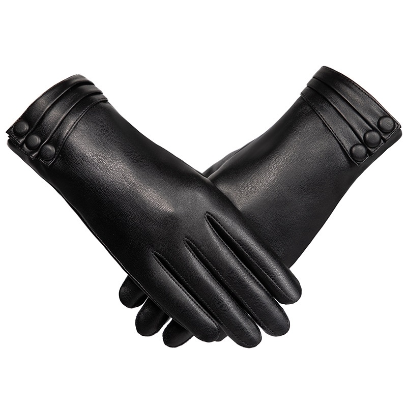 H10070 Women Black Leather Gloves Ladies Winter Outdoor Warm Plush Touch Screen Mittens Female Driving Riding Fashion Hand Muff
H10070 Women Black Leather Gloves Ladies Winter Outdoor Warm Plush Touch Screen Mittens Female Driving Riding Fashion Hand Muff