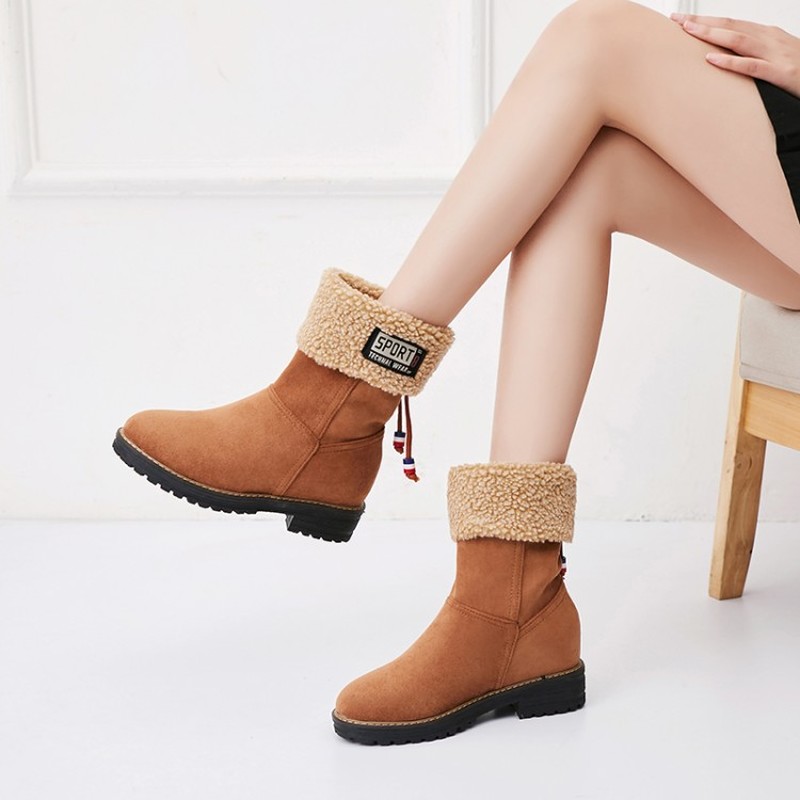 Lace-Up Women Boots Female Winter Shoes Woman Fur Warm Snow Boots Fashion Square low Heels Mid-Calf Black MAZIAO
Lace-Up Women Boots Female Winter Shoes Woman Fur Warm Snow Boots Fashion Square low Heels Mid-Calf Black MAZIAO
