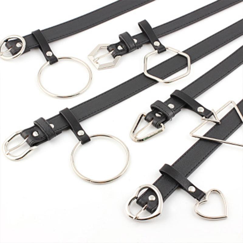 New Women's Ring leather belt woman Geometric buckle narrow belts for women Top quality strap for woman jeans belt Feminine 2020, Black
New Women's Ring leather belt woman Geometric buckle narrow belts for women Top quality strap for woman jeans belt Feminine 2020, Black