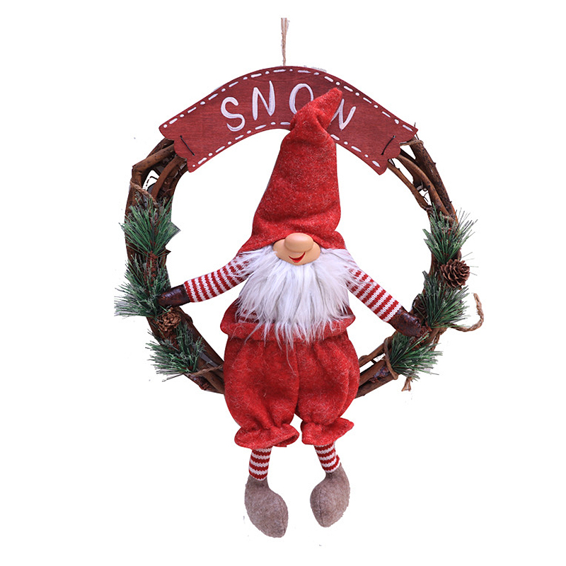 1 Pcs Santa Christmas Wreath,Merry Christmas Front Door Wreaths Small Decorations Home Decor, Red
1 Pcs Santa Christmas Wreath,Merry Christmas Front Door Wreaths Small Decorations Home Decor, Red