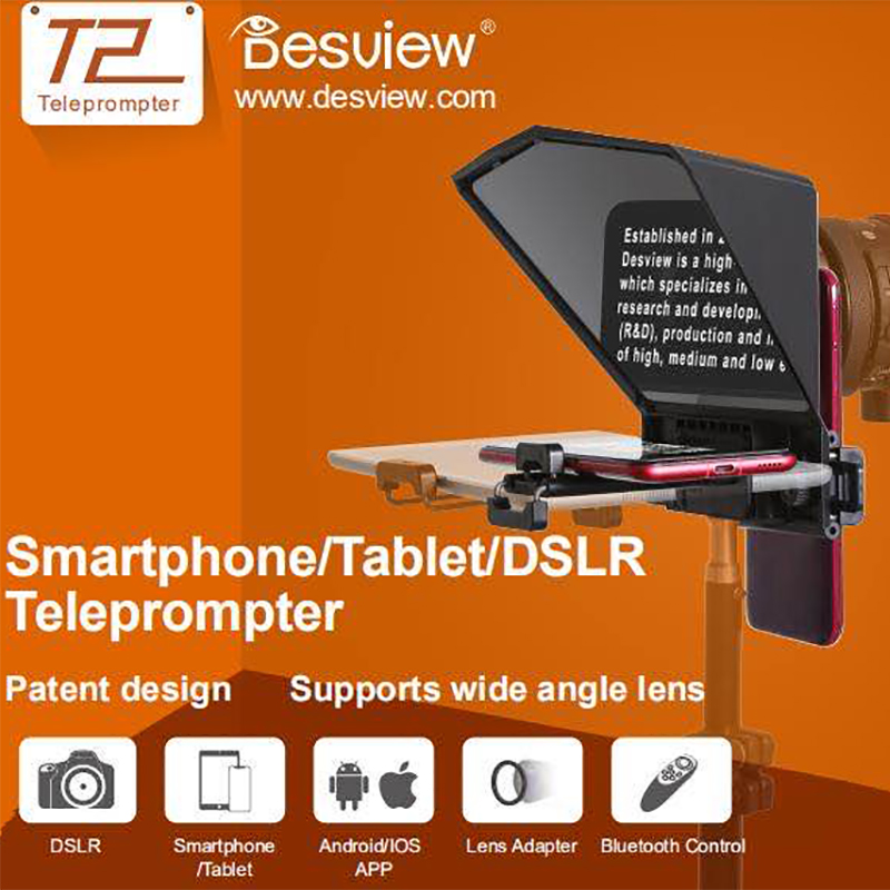 Bestview T2 Teleprompter for Camera Photo Studio DSLR for iPad Smartphone Interview Teleprompter Video Camera
Bestview T2 Teleprompter for Camera Photo Studio DSLR for iPad Smartphone Interview Teleprompter Video Camera