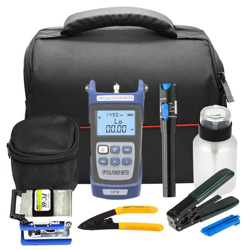 Fiber Optic Tool Kit Optical Power Meter Stripping Device Cutting Knife Visual Fault Lcator Fiber Optic Tool Sets
Fiber Optic Tool Kit Optical Power Meter Stripping Device Cutting Knife Visual Fault Lcator Fiber Optic Tool Sets