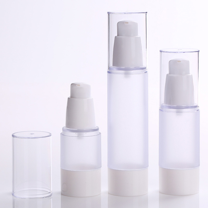 New 15ml 30ml 50ml Frosted Airless Pump Vacuum Bottle Toiletries Travel Cosmetic Container Refillable Plastic Dispenser Bottles
New 15ml 30ml 50ml Frosted Airless Pump Vacuum Bottle Toiletries Travel Cosmetic Container Refillable Plastic Dispenser Bottles