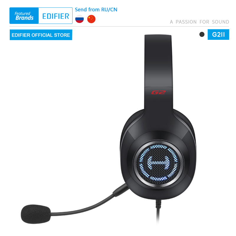 EDIFIER G2II Gaming Headset 7.1 Surround Sound 50mm driver unit RGB dynamic backlight system Microphone with noise cancellation
EDIFIER G2II Gaming Headset 7.1 Surround Sound 50mm driver unit RGB dynamic backlight system Microphone with noise cancellation
