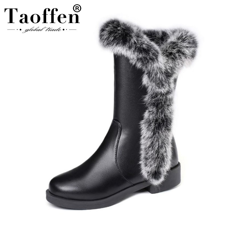Taoffen Plus Size 34-48 Women Winter Snow Boots Flats Round Toe Keep Warm Fur Shoes Woman Zipper Daily Mid Calf Botas Footwear, Black with plush
Taoffen Plus Size 34-48 Women Winter Snow Boots Flats Round Toe Keep Warm Fur Shoes Woman Zipper Daily Mid Calf Botas Footwear, Black with plush