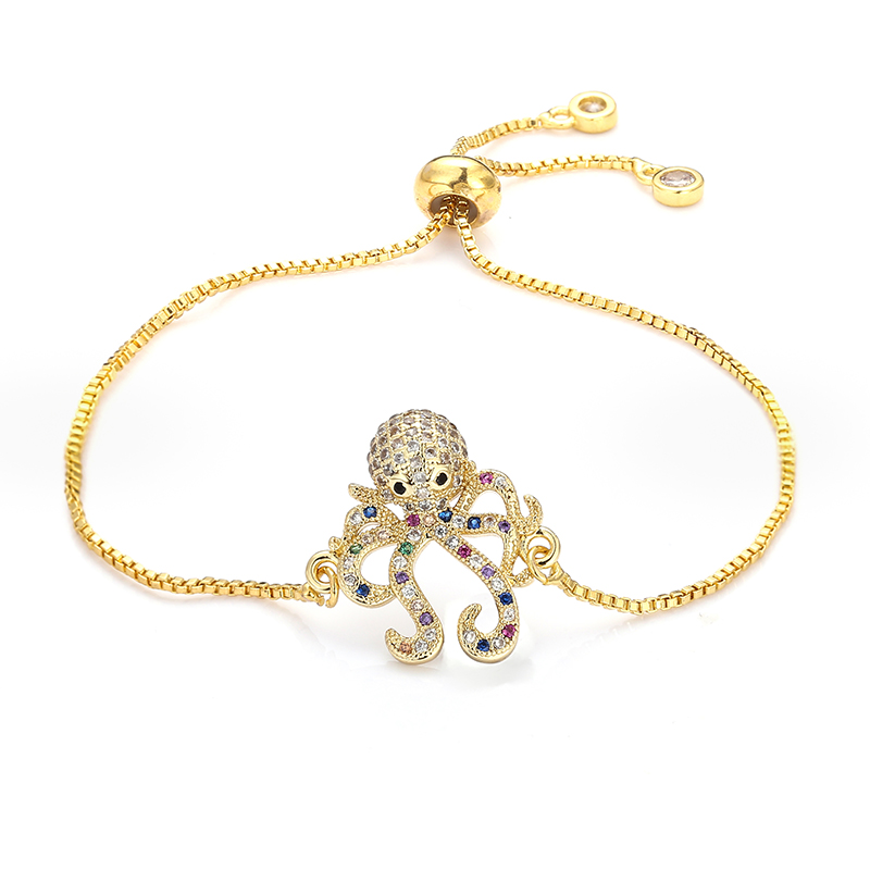 fashion women's rainbow octopus bracelets jewelry gold cz colorful zircon bracelet bangle adjustable chain bracelet for women
fashion women's rainbow octopus bracelets jewelry gold cz colorful zircon bracelet bangle adjustable chain bracelet for women