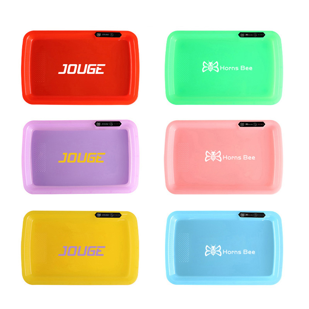 JOUGE LED Lights Rolling Tray Horns Bee Glow Party Tray x Runtz With Bluetooth Speaker Auto Party Mode For Waterpipe
JOUGE LED Lights Rolling Tray Horns Bee Glow Party Tray x Runtz With Bluetooth Speaker Auto Party Mode For Waterpipe