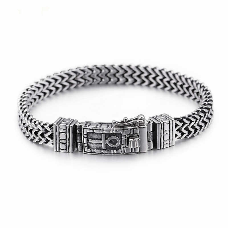 8mm Egyptian Ankh Symbol of Life Charm Bracelets For Men Women Stainless Steel Mesh Linking Chain Bracelet Jewelry
8mm Egyptian Ankh Symbol of Life Charm Bracelets For Men Women Stainless Steel Mesh Linking Chain Bracelet Jewelry
