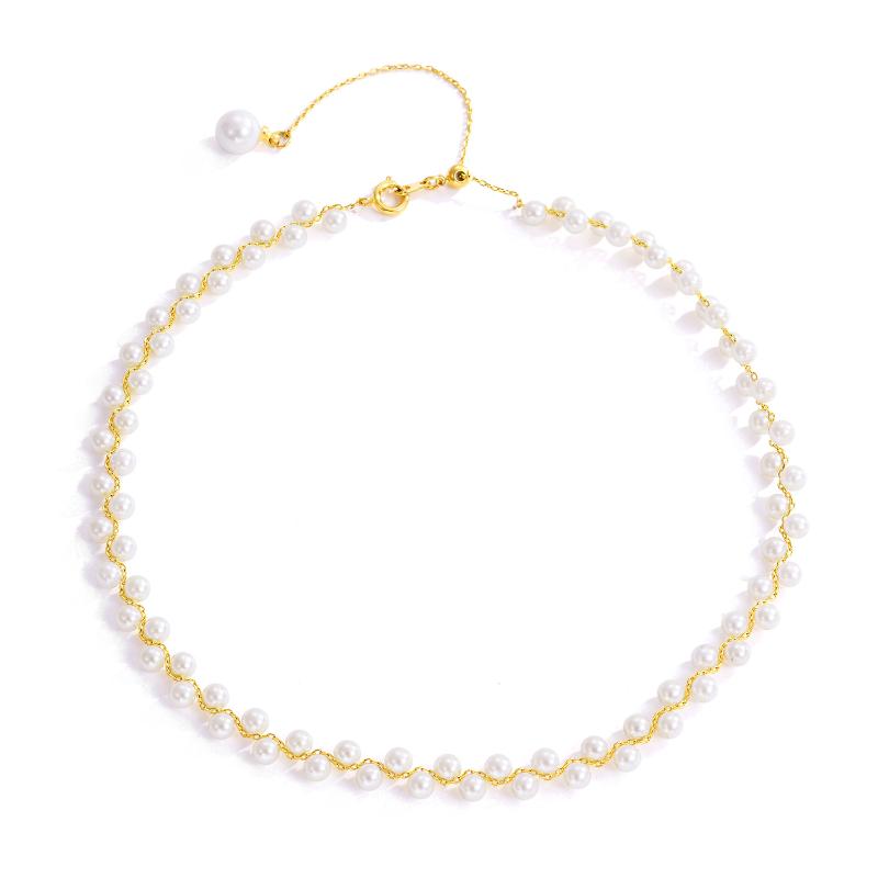 Luxury Pearls Necklaces For Women Gold Color Copper Chain Necklace Choker Fashion Wedding Party Jewelry collares de moda 2020
Luxury Pearls Necklaces For Women Gold Color Copper Chain Necklace Choker Fashion Wedding Party Jewelry collares de moda 2020