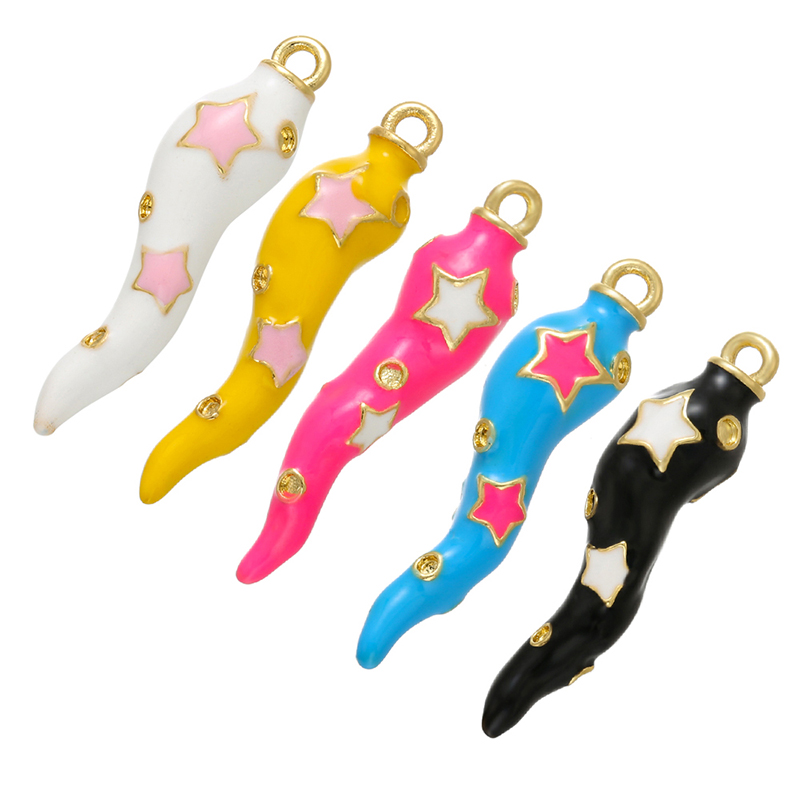 ZHUKOU 7X27mm Brass colorful chili charms for DIY women earrings necklace Jewelry accessories making supplies model:VD703
ZHUKOU 7X27mm Brass colorful chili charms for DIY women earrings necklace Jewelry accessories making supplies model:VD703