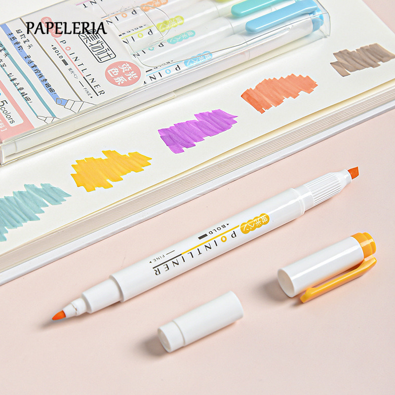 1525PcsSet Japanese Stationery Zebra Mildliner Fluorescent Marker Double Headed Highlighter Pens for School Painting Supplies15884582
