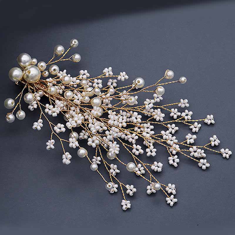 Gold Color Small Flowers Hair Clip Handmade Imitation Pearl Hair Grip Bridal Pin Wedding Tiara Accessories LB
Gold Color Small Flowers Hair Clip Handmade Imitation Pearl Hair Grip Bridal Pin Wedding Tiara Accessories LB