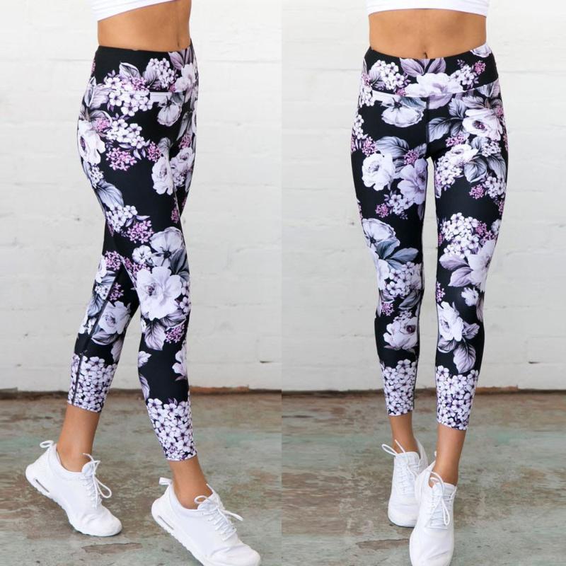 Floral Print Women Sports Gym Running Fitness Leggings Elastic High Waist Seamless Pencil Pants Sexy Push Up Slim Leggins Mujer, Black
Floral Print Women Sports Gym Running Fitness Leggings Elastic High Waist Seamless Pencil Pants Sexy Push Up Slim Leggins Mujer, Black