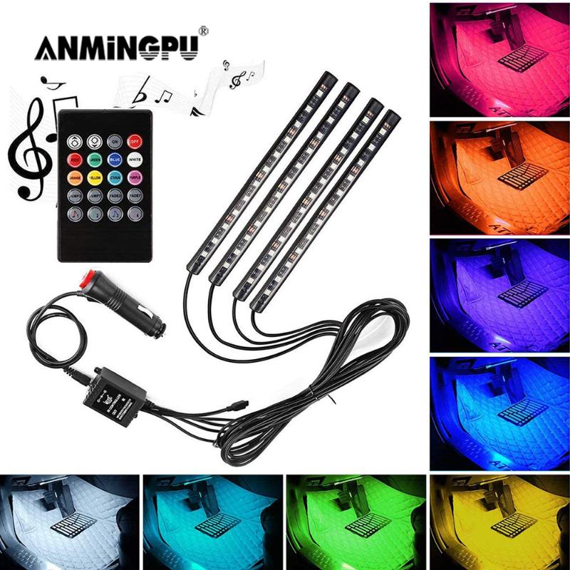 ANMINMGPU 4pcs RGB LED Car Interior Light USB Cigarette Lighter Decoration with Remote Music Control LED Atmosphere Foot Light
ANMINMGPU 4pcs RGB LED Car Interior Light USB Cigarette Lighter Decoration with Remote Music Control LED Atmosphere Foot Light
