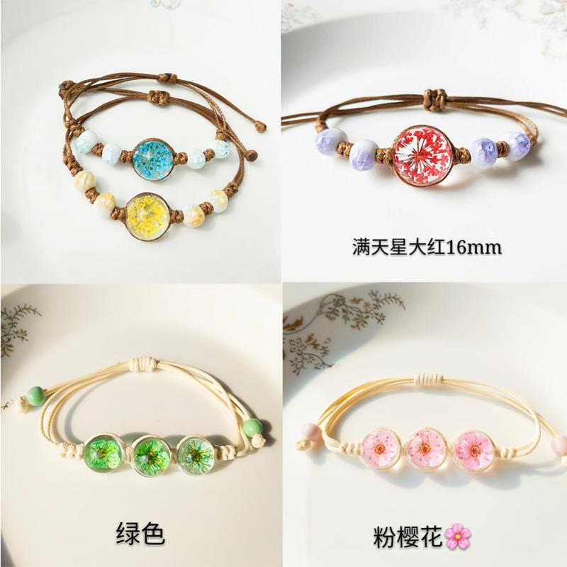 New Pink Blue Red Everlasting Flower Bracelet Cute Handmade Jewelry For Women Girls Birthday Gift Crystal Glass Ball Charm
New Pink Blue Red Everlasting Flower Bracelet Cute Handmade Jewelry For Women Girls Birthday Gift Crystal Glass Ball Charm