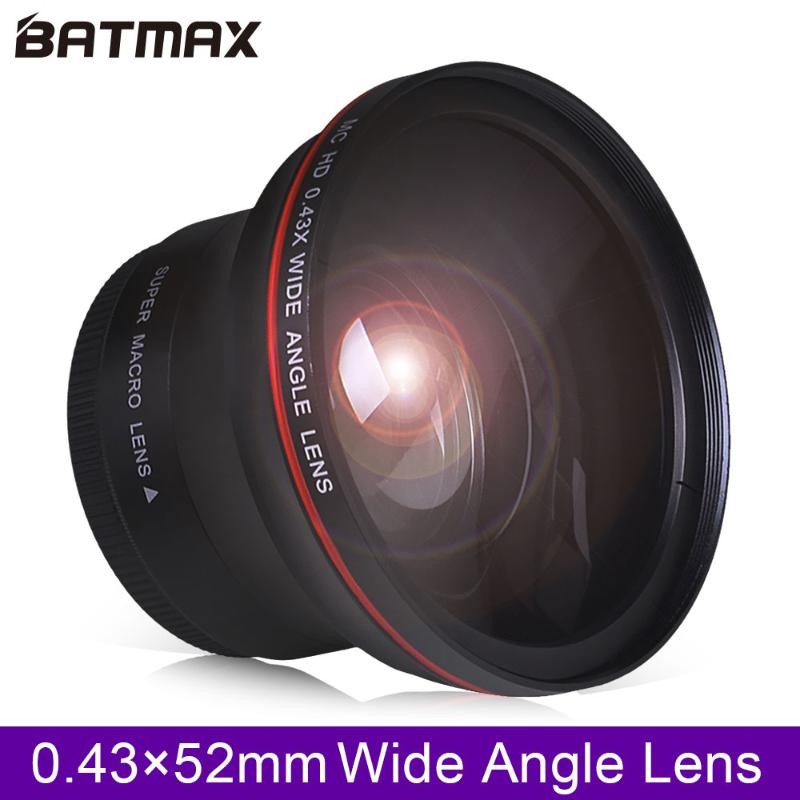 52MM 0.43x Batmax Professional HD Wide Angle Lens (w/Macro Portion) for Nikon D7100 D7000 D5500 D5300 D5200 D5100 D3300 D3200 D3
52MM 0.43x Batmax Professional HD Wide Angle Lens (w/Macro Portion) for Nikon D7100 D7000 D5500 D5300 D5200 D5100 D3300 D3200 D3