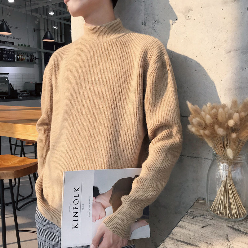 2020 New Autumn Winter Men Pullovers Solid Color Warm Turtleneck Male Long Sleeve Coat Korean Style Knitted Casual Sweater L100, Kanhuise turn collar
2020 New Autumn Winter Men Pullovers Solid Color Warm Turtleneck Male Long Sleeve Coat Korean Style Knitted Casual Sweater L100, Kanhuise turn collar