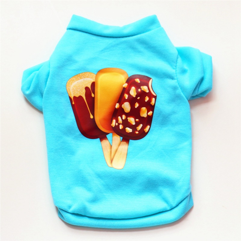 Pet Supplies Pet Clothes Fashion Puppy Dog Cat Spring And Summer Cotton T-Shirt Christmas Costume Variety Of Options