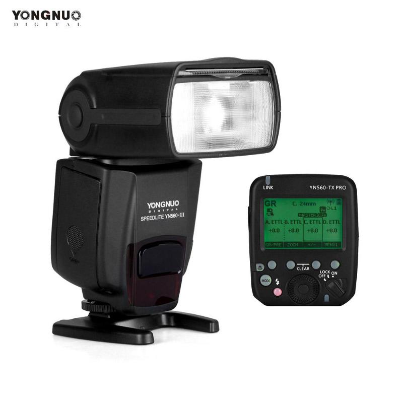 YONGNUO YN560-III Flash Speedlite YN560-TX PRO 2.4G On-camera Flash Trigger Wireless Transmitter LCD for Camera
YONGNUO YN560-III Flash Speedlite YN560-TX PRO 2.4G On-camera Flash Trigger Wireless Transmitter LCD for Camera
