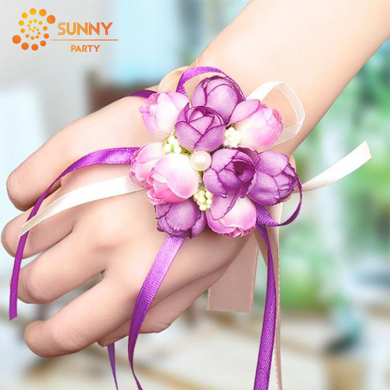 Wrist Flower Corsages Bridesmaid Sisters Hand Flowers Artificial Silk Rose Flowers Bridal Wedding Party Decoration Supplies, Style 8
Wrist Flower Corsages Bridesmaid Sisters Hand Flowers Artificial Silk Rose Flowers Bridal Wedding Party Decoration Supplies, Style 8