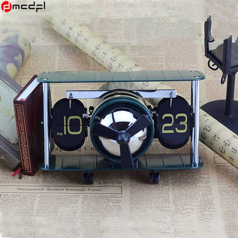 Home Decor Retro Flip Clock Vintage Digital Table Watch Mechanical Clocks Aircraft Plane Relogio De Mesa
Home Decor Retro Flip Clock Vintage Digital Table Watch Mechanical Clocks Aircraft Plane Relogio De Mesa