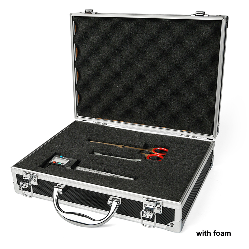 Portable aluminum alloy case document storage instrument equipment display box briefcase household toolbox with pre cut foam
Portable aluminum alloy case document storage instrument equipment display box briefcase household toolbox with pre cut foam