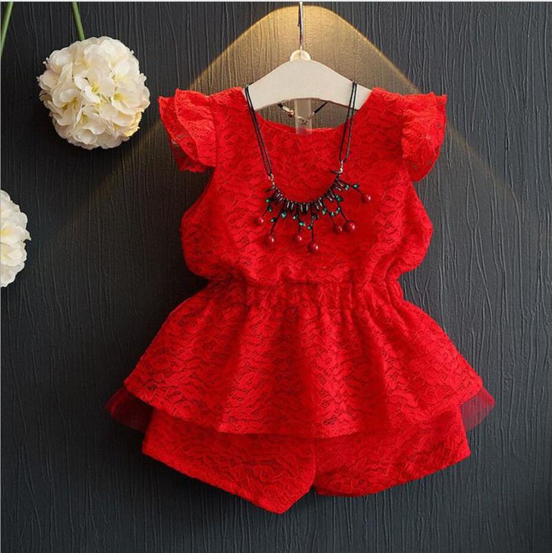 Girl's clothes The Bow Skirt and Lace Top Summer Suit Korean Style Children's Clothing Sets Baby Toddler Set, Red
Girl's clothes The Bow Skirt and Lace Top Summer Suit Korean Style Children's Clothing Sets Baby Toddler Set, Red