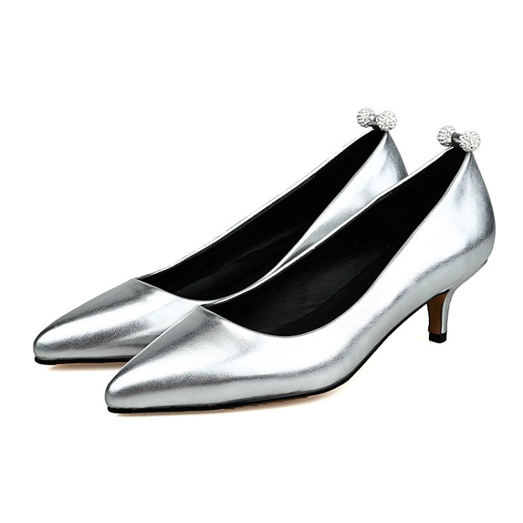 Plus Size Pointed pearl button shoes ladies high heels women shoes woman pumps, Gold
Plus Size Pointed pearl button shoes ladies high heels women shoes woman pumps, Gold