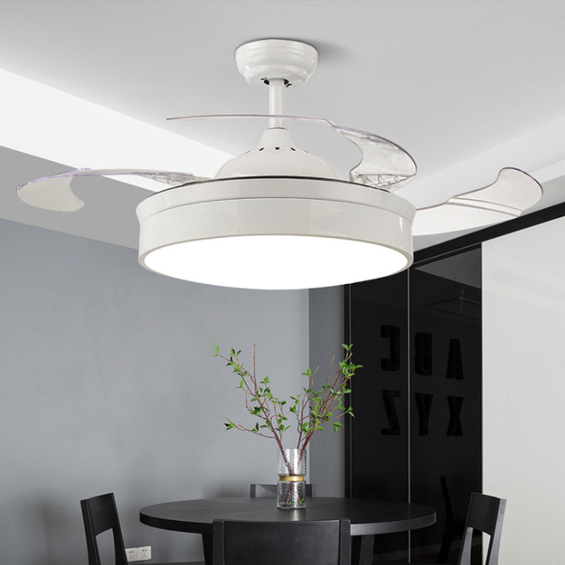 dimming 42 inch LED silent Ceiling fan Modern invisible acrylic leaf lamp restaurant lighting remote control Decorative lamps
dimming 42 inch LED silent Ceiling fan Modern invisible acrylic leaf lamp restaurant lighting remote control Decorative lamps