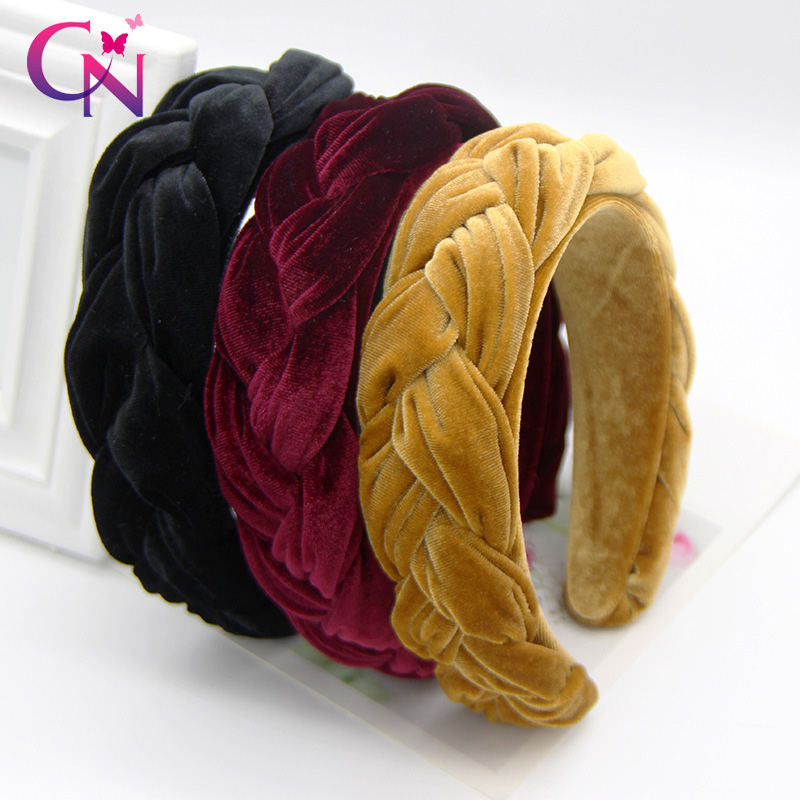 CN Fashion Bezel Twist Velvet Braid Headband For Women Lady Solid Color Thicken Hairband Women Girls Hair Band Hair Accessories
CN Fashion Bezel Twist Velvet Braid Headband For Women Lady Solid Color Thicken Hairband Women Girls Hair Band Hair Accessories