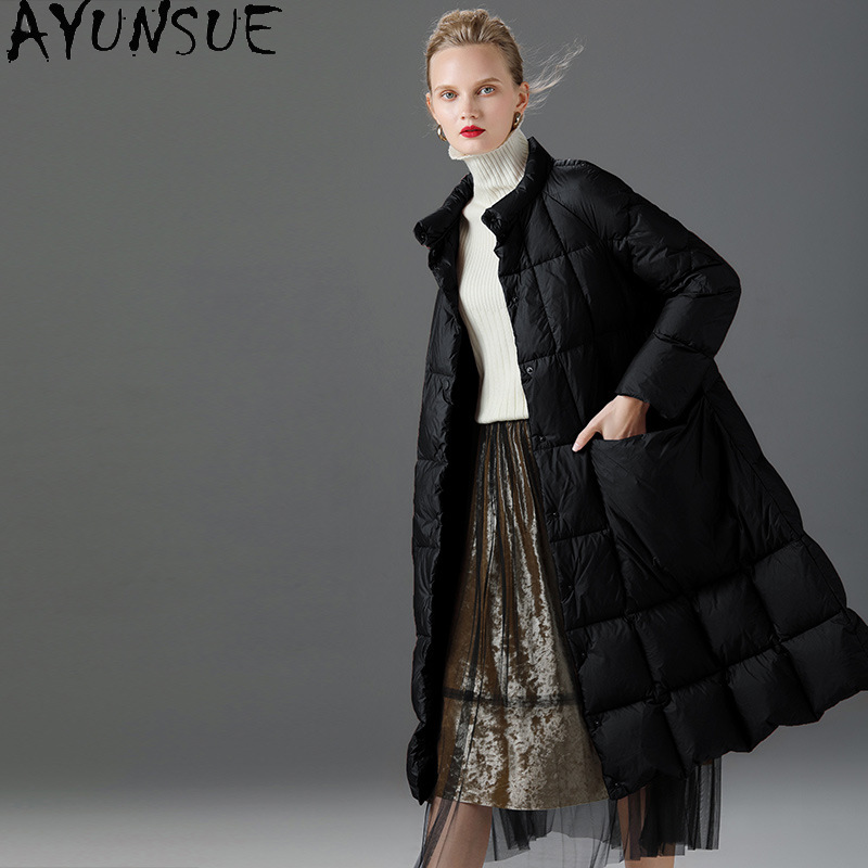 AYUNSUE 2020 Women' Down Jacket Woman Coat Female Autumn Winter Parkas 90% White Duck Down Coats Korean Fashion Mujer Chaqueta, Black
AYUNSUE 2020 Women' Down Jacket Woman Coat Female Autumn Winter Parkas 90% White Duck Down Coats Korean Fashion Mujer Chaqueta, Black