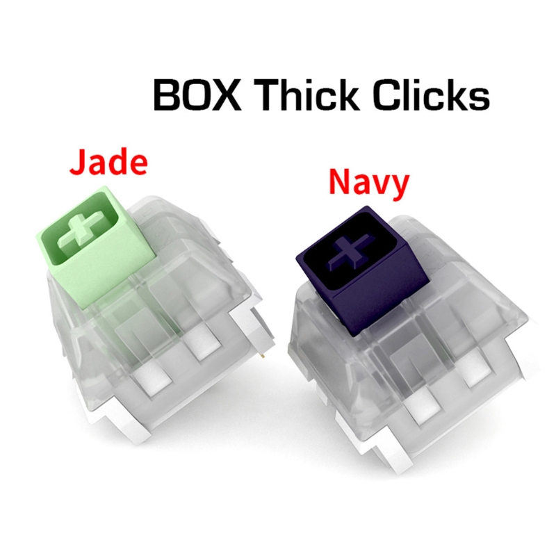 Kailh Box Thick Click Navy Blue Jade Switches RGB/SMD 3pin Switch IP56 Water-proof Compatible Cherry MX Machine Keyboard
Kailh Box Thick Click Navy Blue Jade Switches RGB/SMD 3pin Switch IP56 Water-proof Compatible Cherry MX Machine Keyboard