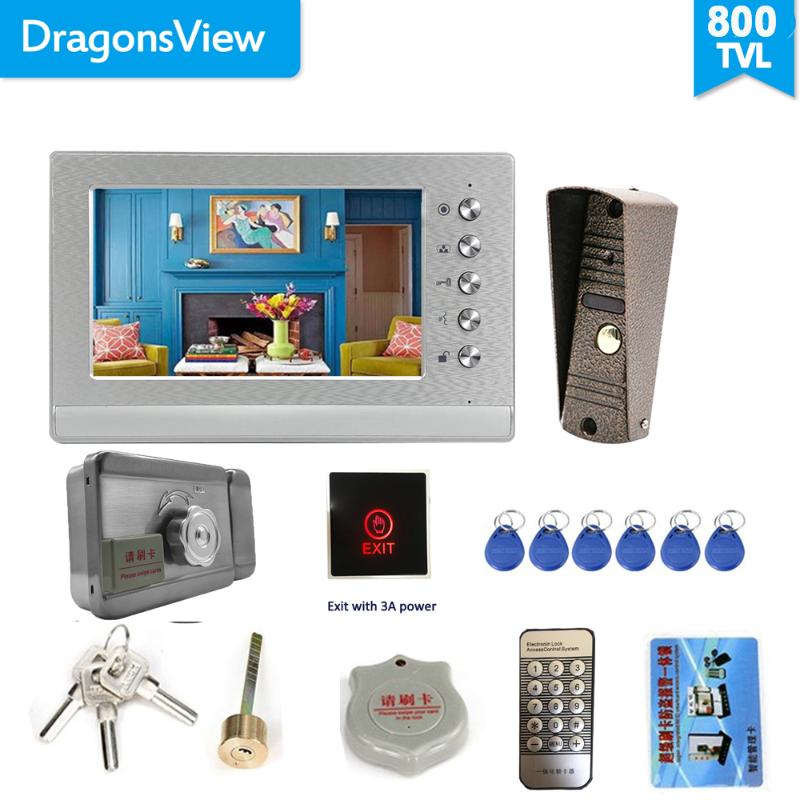 Dragonsview 7 Inch Video Intercom with Lock Video Door Phone Doorbell Camera Exit Unlock Button Day Night Vision Waterproof
Dragonsview 7 Inch Video Intercom with Lock Video Door Phone Doorbell Camera Exit Unlock Button Day Night Vision Waterproof