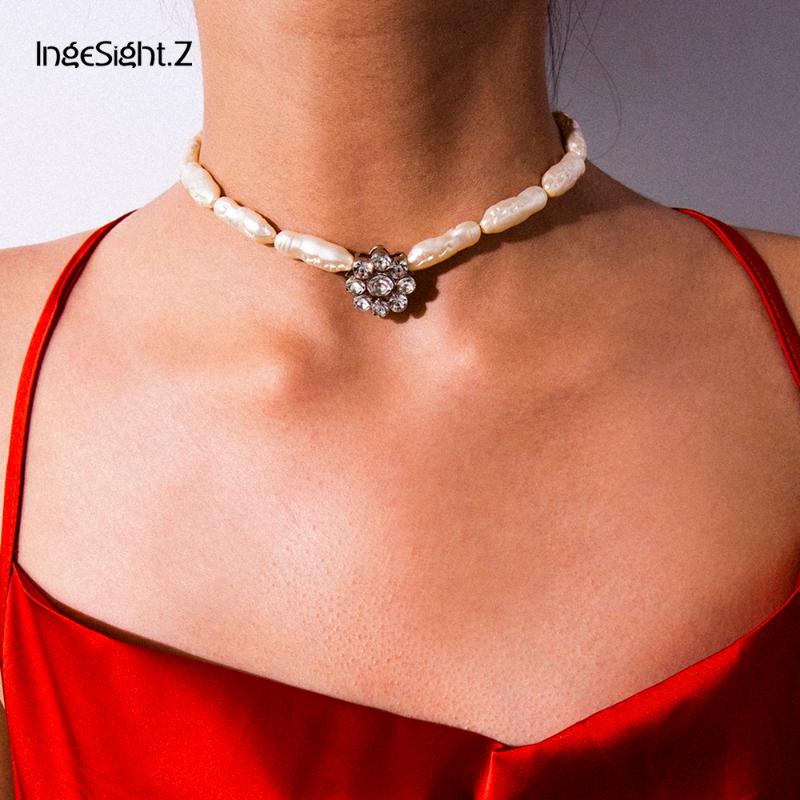 IngeSight.Z Bohemian Irregular Imitation Pearl Choker Necklace Collar Statement Rhinestone Flower Pendant Necklace Women Jewelry
IngeSight.Z Bohemian Irregular Imitation Pearl Choker Necklace Collar Statement Rhinestone Flower Pendant Necklace Women Jewelry