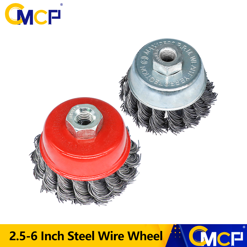 CMCP Metal Rotary Durable Rust Clean Steel Wire Wheel 2.5-6 Inch Flat Cup Twist Knot Red Strong Deburring Angle Grinder Brush
CMCP Metal Rotary Durable Rust Clean Steel Wire Wheel 2.5-6 Inch Flat Cup Twist Knot Red Strong Deburring Angle Grinder Brush