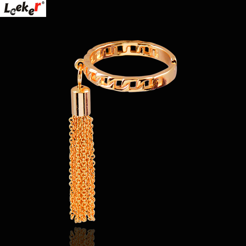 LEEKER Sexy Tassels Pendant Rings For Women Rose Gold Black Silver Color Adjustable Size Ring Jewelry Accessories 628 LK8
LEEKER Sexy Tassels Pendant Rings For Women Rose Gold Black Silver Color Adjustable Size Ring Jewelry Accessories 628 LK8