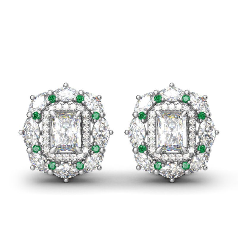 Green Stud Earrings For Women Geometric White Cubic Zirconia Earring Jewelry Engagement Wedding Stud Earrings Z5C188
Green Stud Earrings For Women Geometric White Cubic Zirconia Earring Jewelry Engagement Wedding Stud Earrings Z5C188