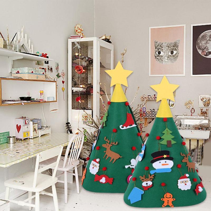 Three-dimensional round DIY Felt Christmas Tree New Year Gifts Kids Toys Artificial Tree Ornaments Christmas Decoration for Home
Three-dimensional round DIY Felt Christmas Tree New Year Gifts Kids Toys Artificial Tree Ornaments Christmas Decoration for Home