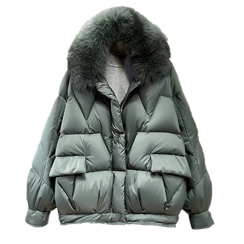 Fur Collar 2020 Winter Jacket Women 90%White Duck Down Jacket Women Down Coat Female Thicken Warm Loose Parka, Beige
Fur Collar 2020 Winter Jacket Women 90%White Duck Down Jacket Women Down Coat Female Thicken Warm Loose Parka, Beige