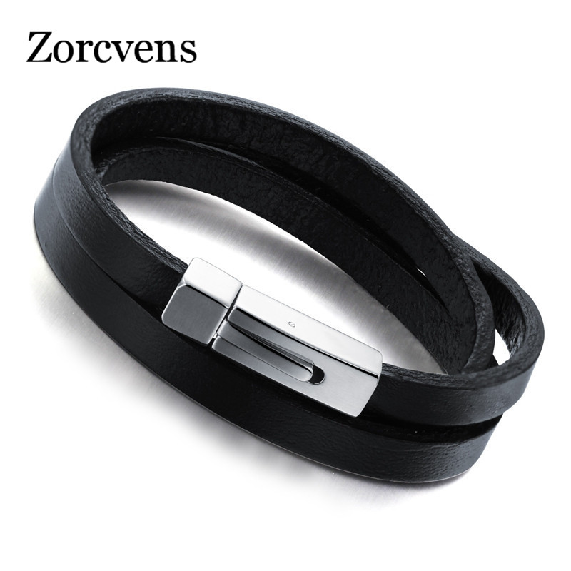 Modyle 2020 New Fashion Jewelry Cool Men Punk Vintage Bracelet Leather Silver Color Stainless Steel Bracelets Male Gifts
Modyle 2020 New Fashion Jewelry Cool Men Punk Vintage Bracelet Leather Silver Color Stainless Steel Bracelets Male Gifts
