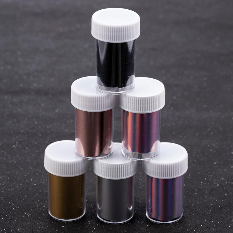 Rose Gold Laser Violet Nail Foil Silver Holographic Manicure Art Transfer Stickers Decal DIY Personality Sticker Decoration1