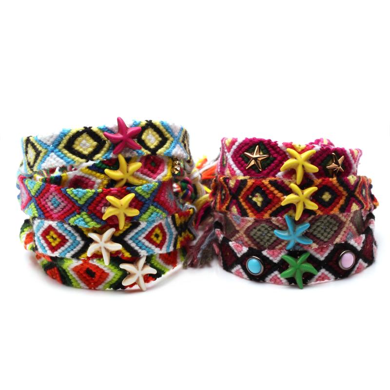 Boho Embroidery String Natural Stone Starfish Woven Friendship Bracelet Women Men 2020 New Fashion Bohemian Ethnic Style Jewelry
Boho Embroidery String Natural Stone Starfish Woven Friendship Bracelet Women Men 2020 New Fashion Bohemian Ethnic Style Jewelry