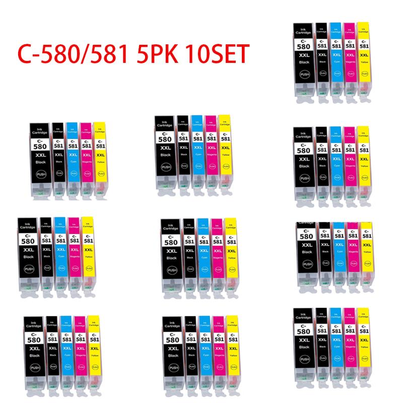 Compatible Ink cartridges Replacement for Canon PGI-580XXL CLI-581XXL 580 XXL 581 XXL for Canon PIXMA TS6150 TS6151 TS6250 TS625
Compatible Ink cartridges Replacement for Canon PGI-580XXL CLI-581XXL 580 XXL 581 XXL for Canon PIXMA TS6150 TS6151 TS6250 TS625