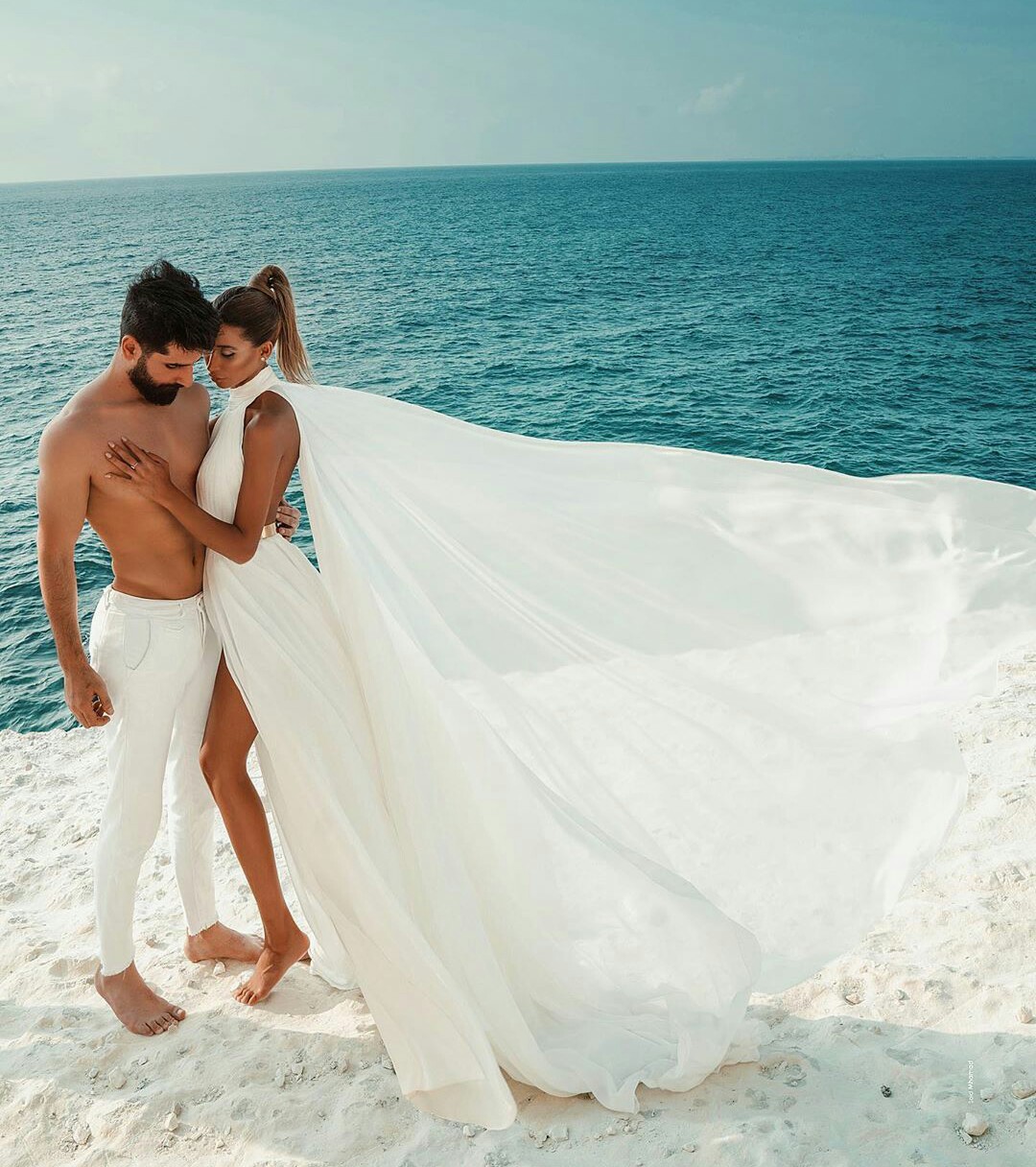 2021 Chiffon Beach Wedding Dresses Backless Side Slits Sexy Bridal Gowns Sleeveless Bohemian vestido de novia