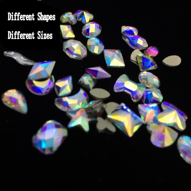 36Pcs 3D Nail Art Decorations Different Shapes AB Colorful Stud Diamond For Nails Crystal Elements Flat Back Rhinestones
36Pcs 3D Nail Art Decorations Different Shapes AB Colorful Stud Diamond For Nails Crystal Elements Flat Back Rhinestones