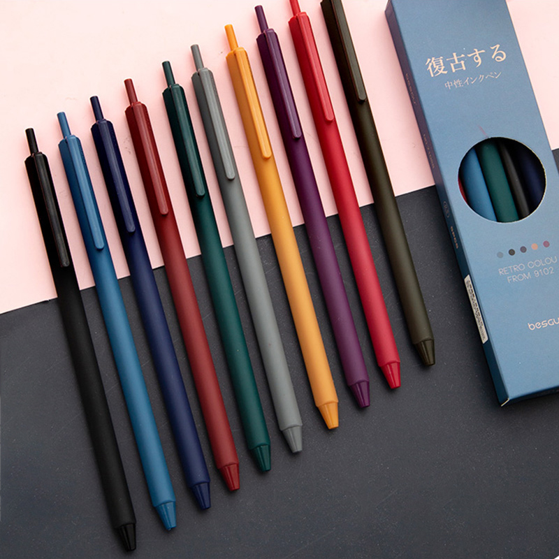 Best Design 1PCS Triangle Retro Gel Pen 0.5mm Refill 10 Colors Available School Student Learning Supplies Office Stationery Tool
Best Design 1PCS Triangle Retro Gel Pen 0.5mm Refill 10 Colors Available School Student Learning Supplies Office Stationery Tool