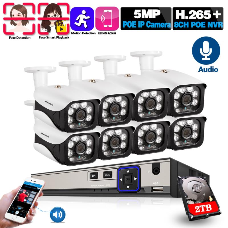 Face Detection Recognition 8CH 5MP Wireless NVR POE Security Camera System Outdoor CCTV Video Surveillance Video Recorder Kit
Face Detection Recognition 8CH 5MP Wireless NVR POE Security Camera System Outdoor CCTV Video Surveillance Video Recorder Kit