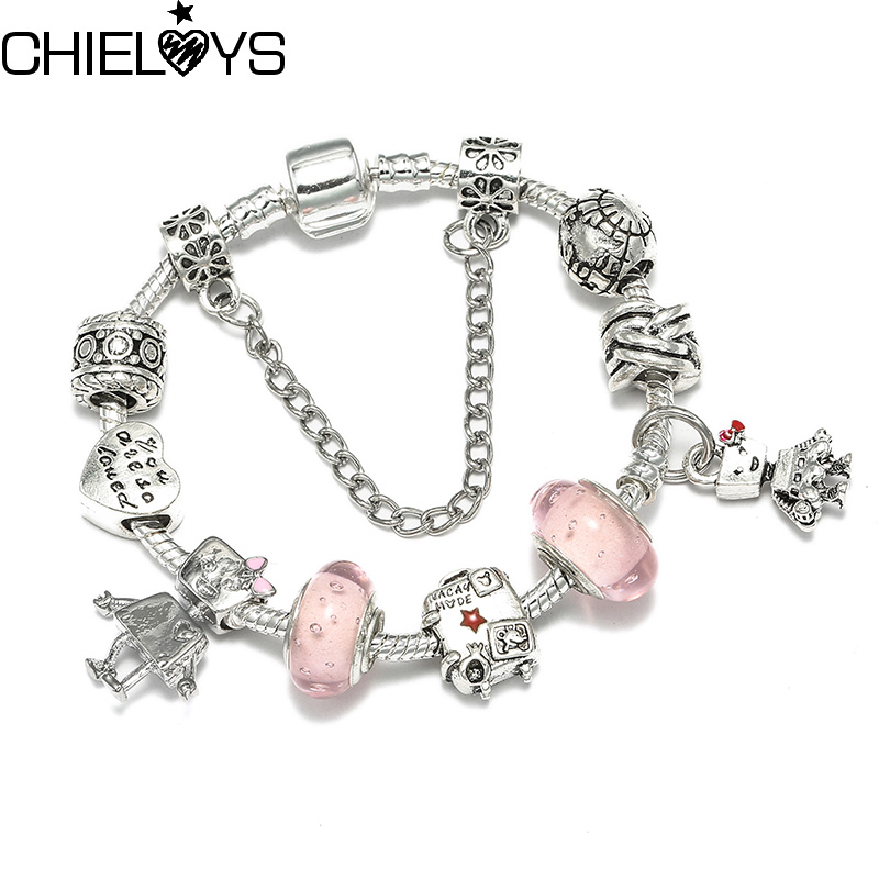 CHIELOYS Mother's Day Silver Plated Brand Charm Bracelet Fit Original Bracelet For Women DIY Crystal Beads Authentic Jewelry
CHIELOYS Mother's Day Silver Plated Brand Charm Bracelet Fit Original Bracelet For Women DIY Crystal Beads Authentic Jewelry